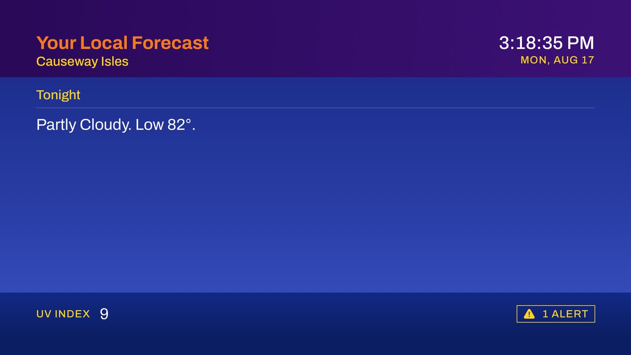 Your Local Forecast segment